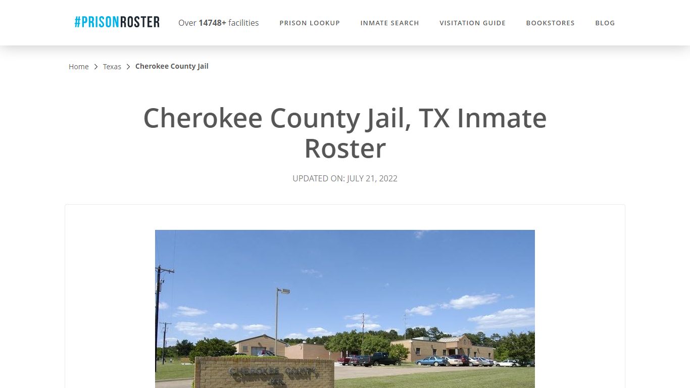 Cherokee County Jail, TX Inmate Roster