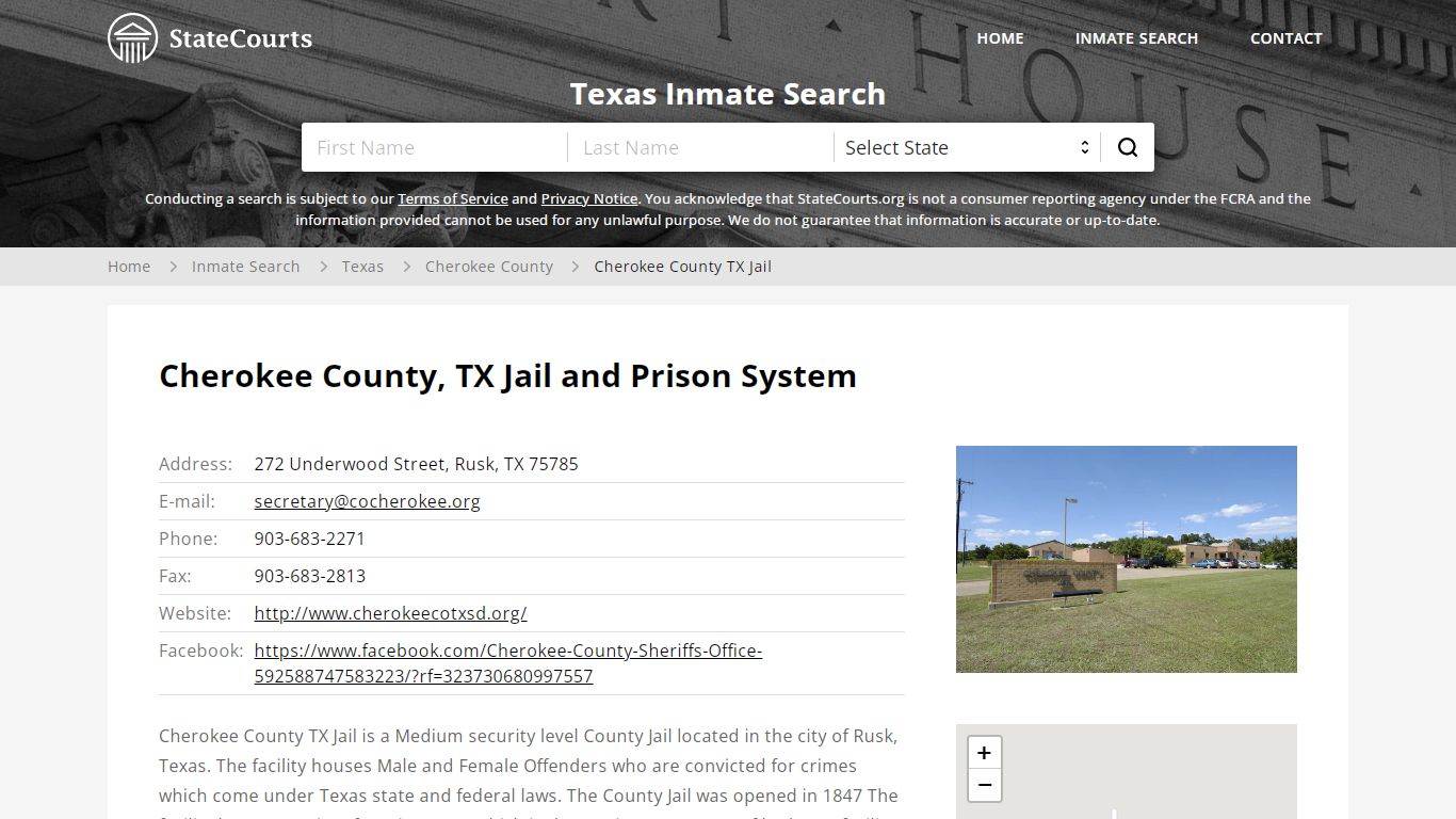Cherokee County TX Jail Inmate Records Search, Texas ...